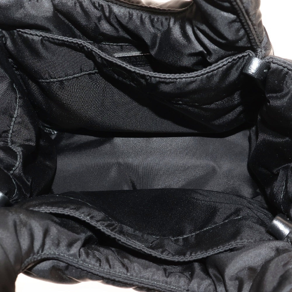 PRADA(プラダ) Re-Nylon パデット スモール ハンドバッグ ブラックテスート トライアングルロゴ 1BG412