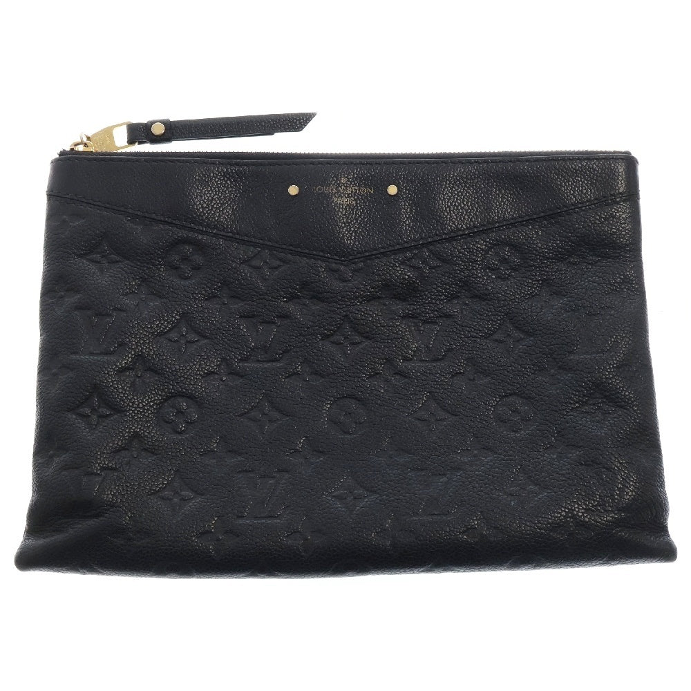 LOUIS VUITTON(ルイヴィトン) モノグラムアンプラント デイリーポーチ クラッチバッグ セカンドバッグ ブラック ノワール ゴールド金具 レザー M62937