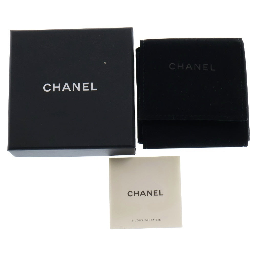 CHANEL(シャネル) ロゴ バレッタ ヘアピン ブラック×ゴールド GP×レザー B20C アクセサリー