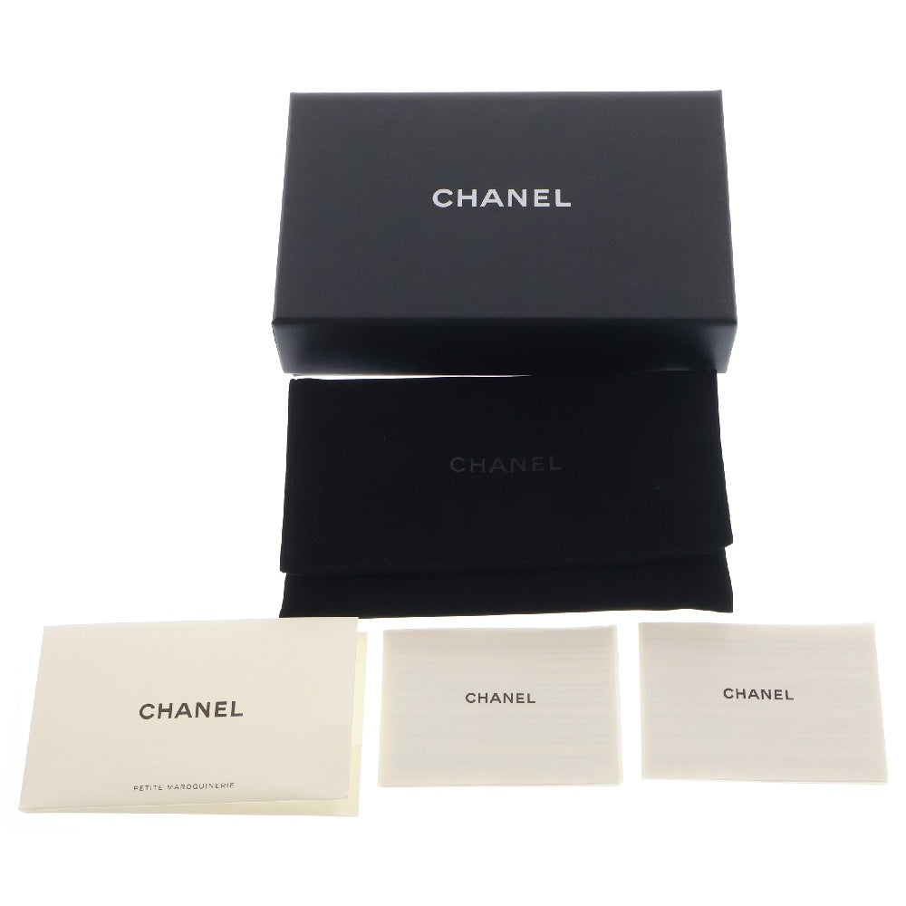 CHANEL(シャネル) ボーイシャネル 三つ折り財布 グリーン キャビアスキン レザー シルバー金具 A84432