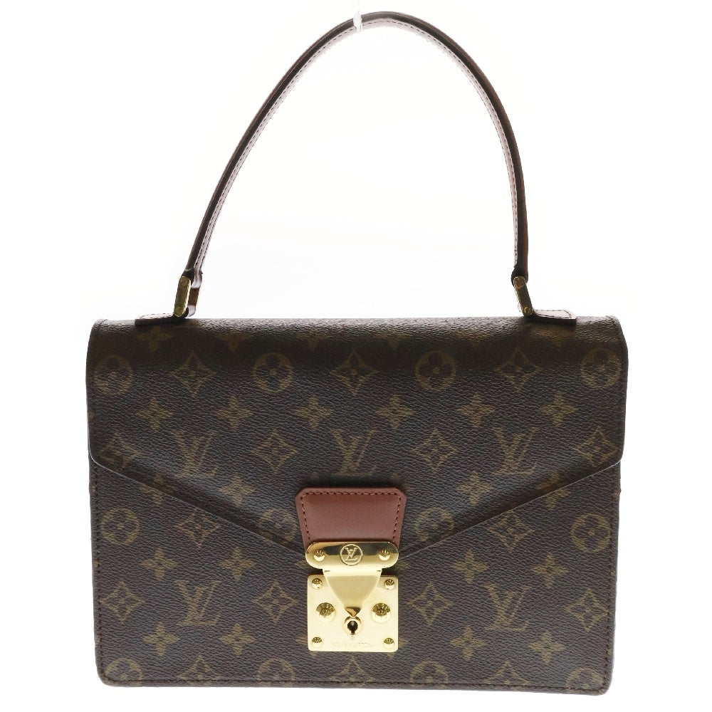 LOUIS VUITTON(ルイヴィトン) モノグラム コンコルド ハンドバッグ ワンショルダーバッグ ブラウン ゴールド金具 レザー×PVC M51190