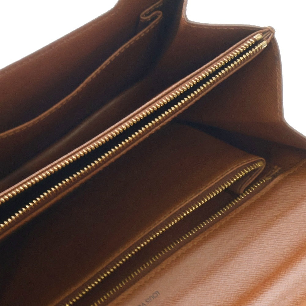 LOUIS VUITTON(ルイヴィトン) モノグラム コンコルド ハンドバッグ ワンショルダーバッグ ブラウン ゴールド金具 レザー×PVC M51190