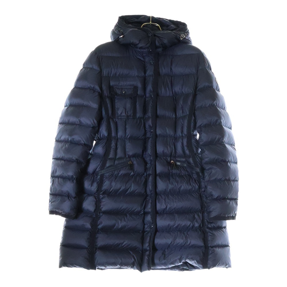 MONCLER(モンクレール) HERMINE エルミンヌ フーデッド ロングダウンジャケット コート ネイビー レディース B20934930005 53048