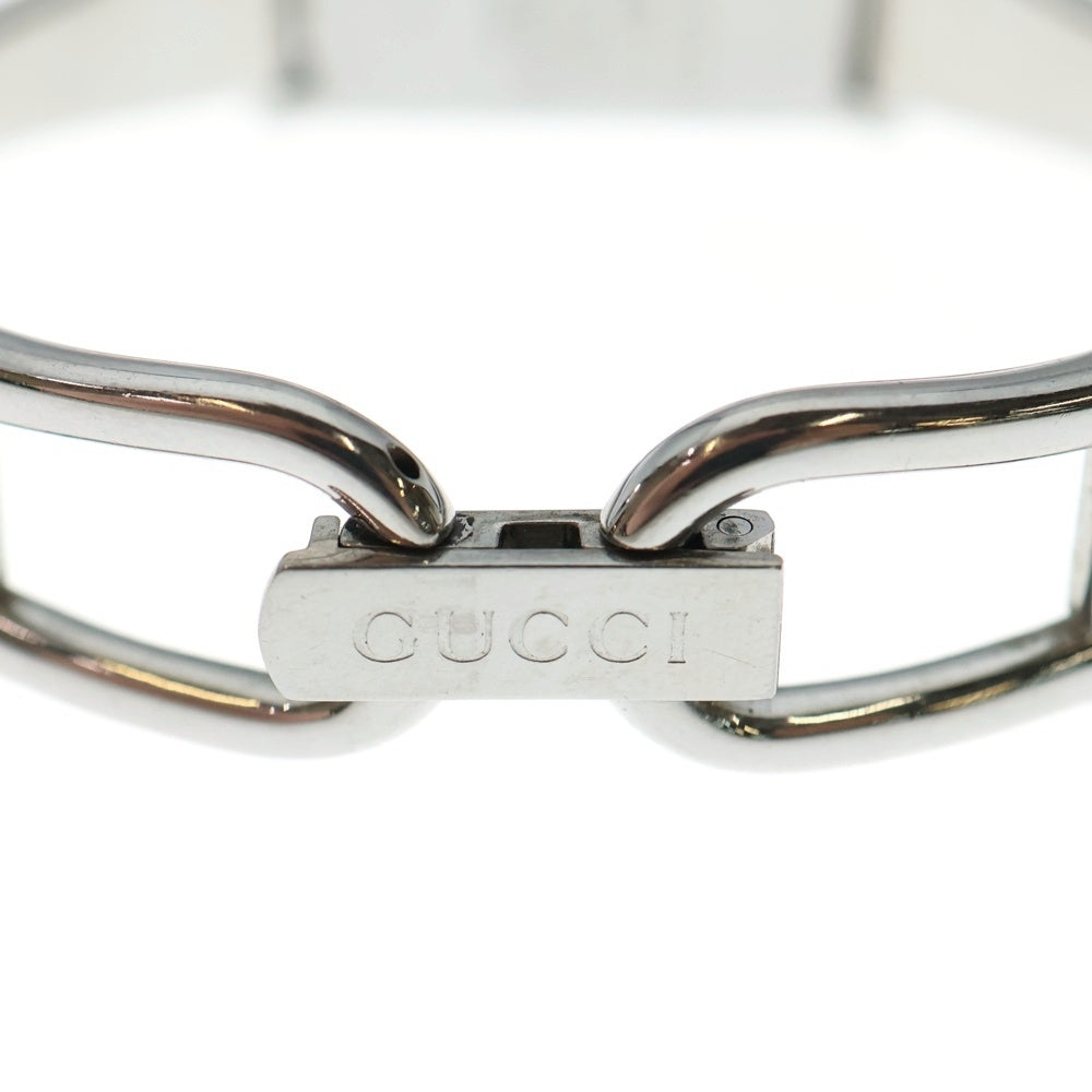 GUCCI(グッチ) ピンク文字盤 クォーツ バングルウォッチ ステンレスウォッチ 腕時計 シルバー/ピンク SS/QZ 1500L