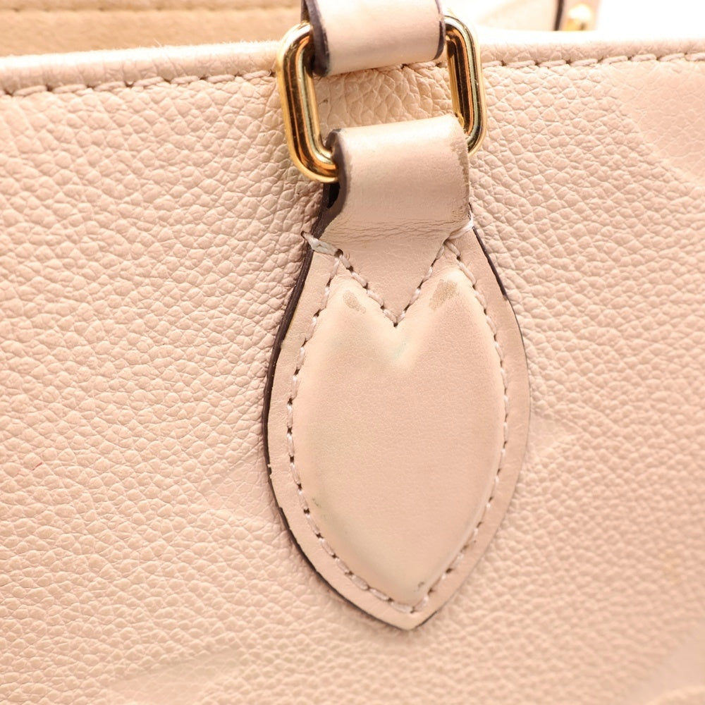 LOUIS VUITTON(ルイヴィトン) モノグラム・アンプラント オンザゴーPM 2wayハンドバッグ ショルダーバッグ ベージュ レザー RFID M46569