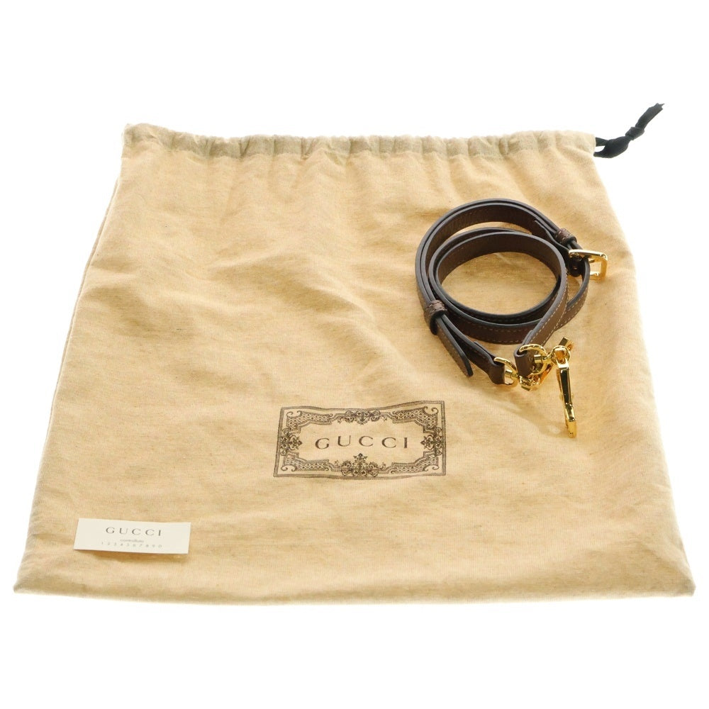 GUCCI(グッチ) ホースビット1955 GGスプリーム 2WAY ハンドバッグ ショルダーバッグ レザー ベージュ ブラウン 621220