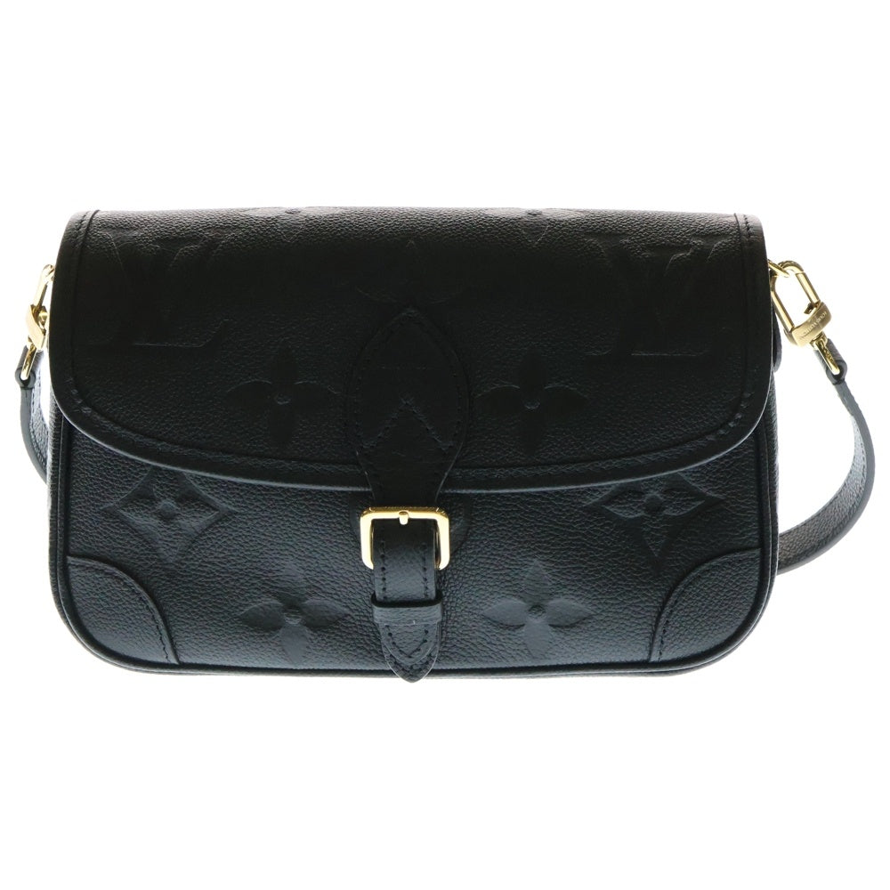 LOUIS VUITTON(ルイヴィトン) モノグラムアンプラント ディアヌ 2WAY レザーショルダーバッグ ハンドバッグ ブラック レディース M46386