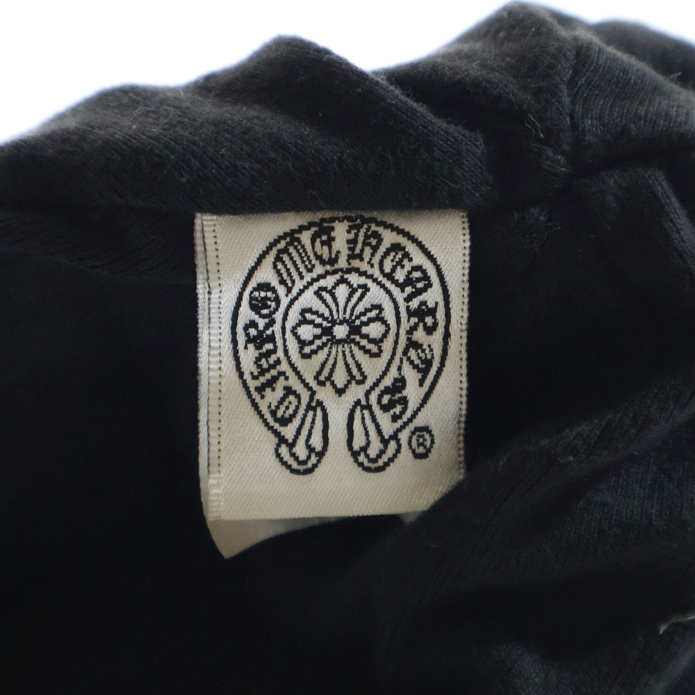 CHROME HEARTS(クロムハーツ) CHクロス ロゴ刺繍 サーマル ワッフル生地 ニットキャップ ビーニー 帽子 ブラック