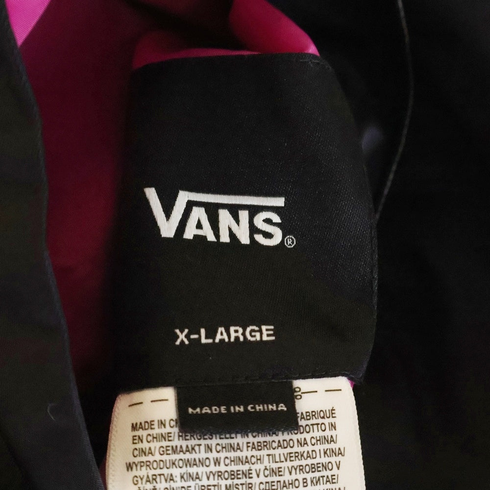 VANS(ヴァンズ) ×MARK SBTG 3D EMB PADDED BOMBER マーク サボタージュ 3D エンブロイダリー リバーシブル ボンバージャケット ブラック×ピンク VN000KQ6BLK