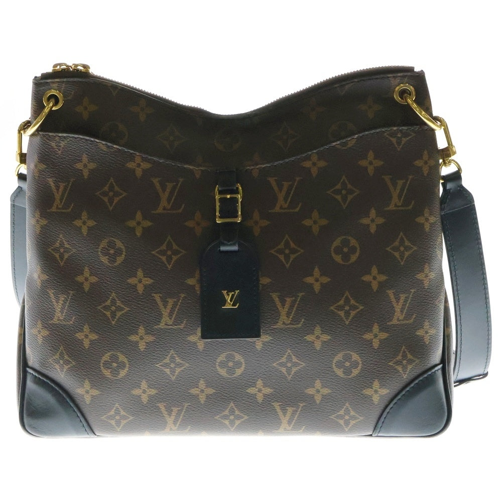 LOUIS VUITTON(ルイヴィトン) モノグラム オデオンNM レザーショルダーバッグ ブラウン M45352