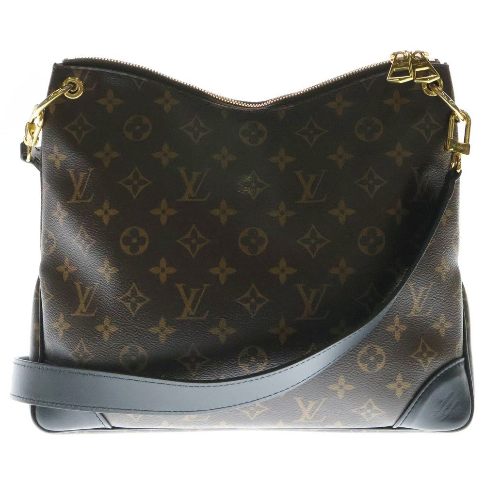 LOUIS VUITTON(ルイヴィトン) モノグラム オデオンNM レザーショルダーバッグ ブラウン M45352