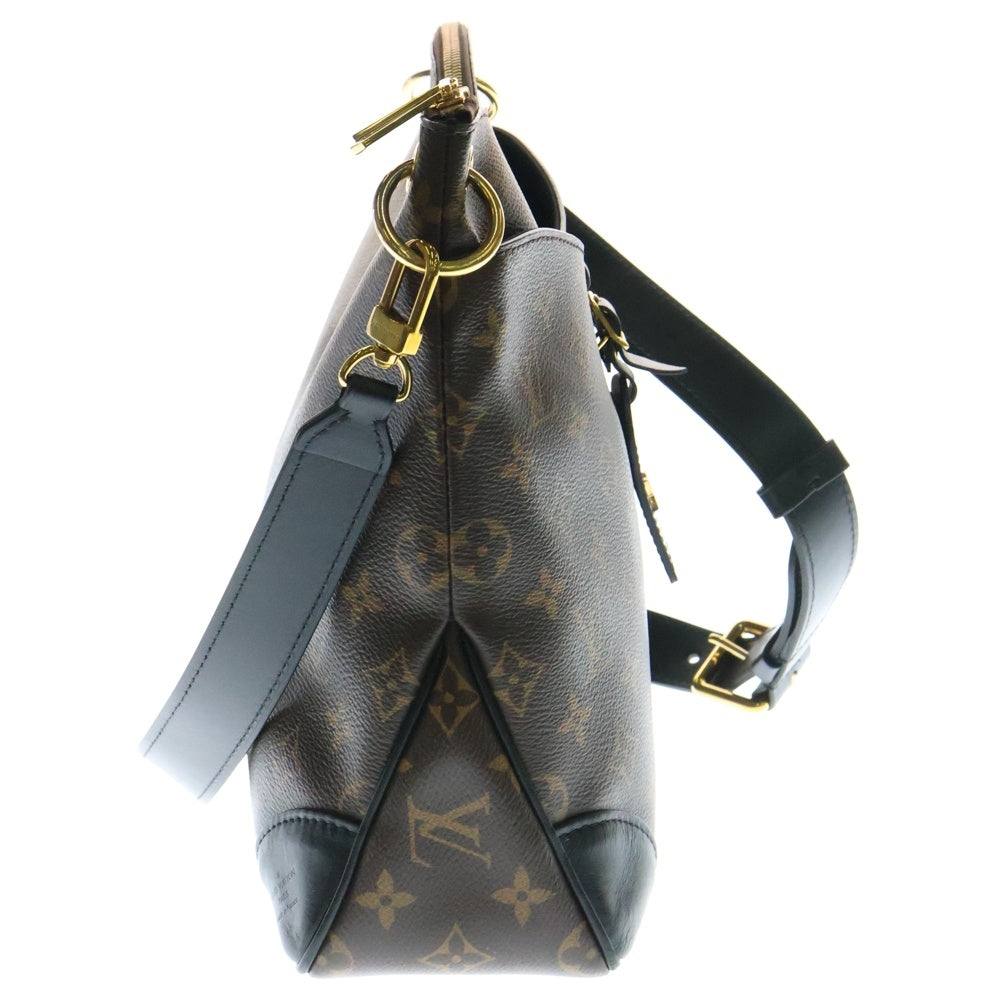 LOUIS VUITTON(ルイヴィトン) モノグラム オデオンNM レザーショルダーバッグ ブラウン M45352