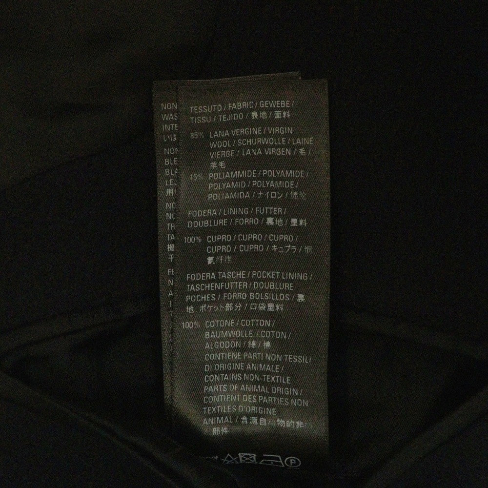 BALENCIAGA(バレンシアガ) 22SS Scarf Embellished Long Coat スカーフエンベリッシュメント ナイロン混 ウール ロングコート ネイビー 675423