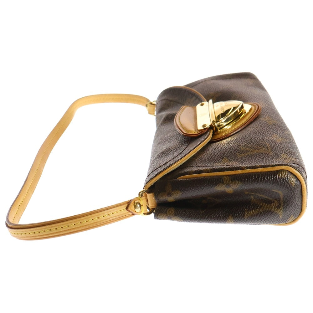 LOUIS VUITTON(ルイヴィトン) ポシェットビバリー モノグラム PVC レザー ハンド ワンショルダーバッグ ゴールド金具 ブラウン M40122