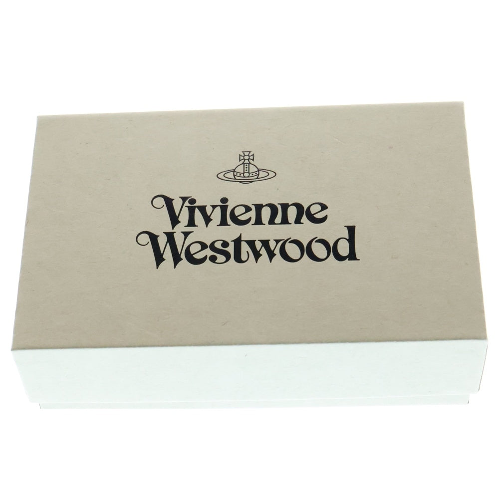 Vivienne Westwood(ヴィヴィアンウエストウッド) オーブ カードケース 名刺入れ ブラック レザー シルバー金具