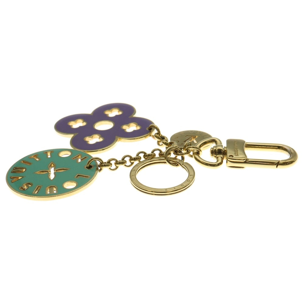 LOUIS VUITTON(ルイヴィトン) ポルトクレ ルーピング バッグチャーム キーケース キーホルダー ゴールド金具 ピンク×ミントグリーン M66006