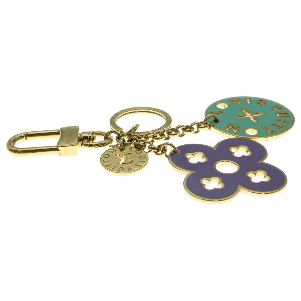 LOUIS VUITTON(ルイヴィトン) ポルトクレ ルーピング バッグチャーム キーケース キーホルダー ゴールド金具 ピンク×ミントグリーン M66006