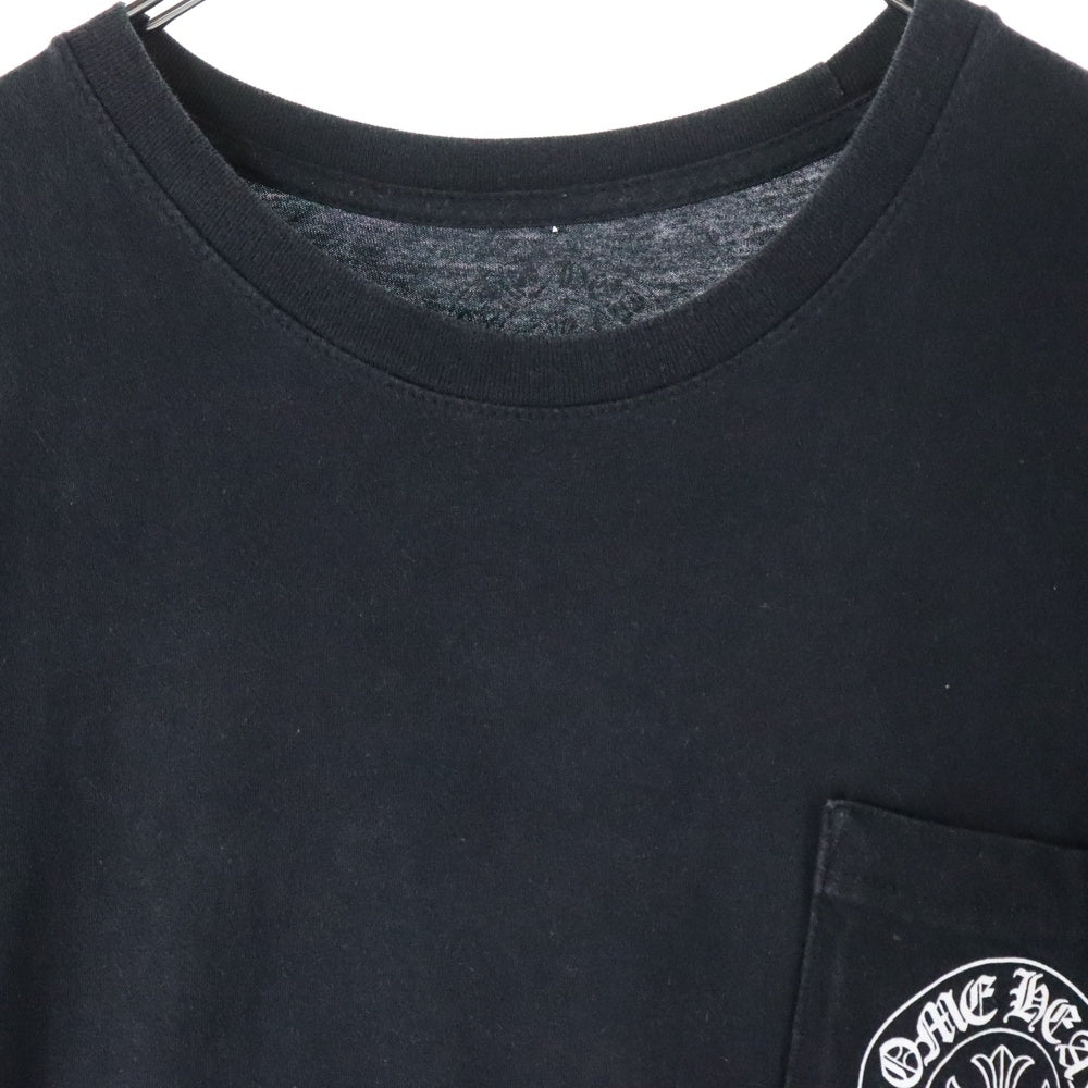 CHROME HEARTS(クロムハーツ) CH T-SHRT バックホースシュープリント 半袖Tシャツ カットソー ブラック