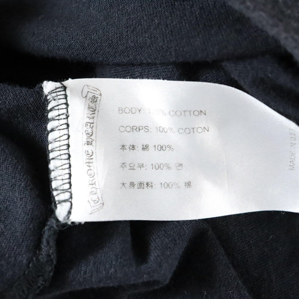 CHROME HEARTS(クロムハーツ) CH T-SHRT バックホースシュープリント 半袖Tシャツ カットソー ブラック