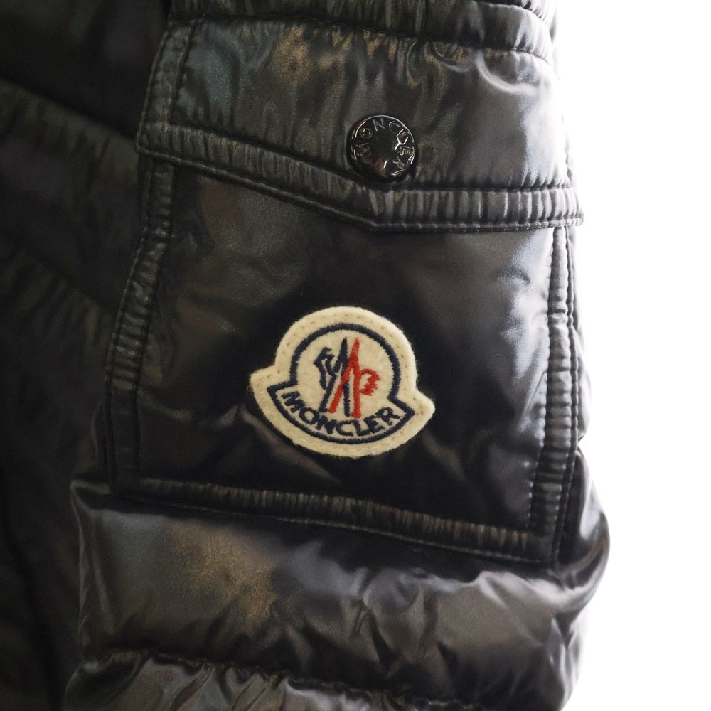 MONCLER(モンクレール) 21AW MOKA モカ フーデッド ジップアップ ダウン ロング ジャケット コート ブラック キッズ レディース G29541C50110 68950