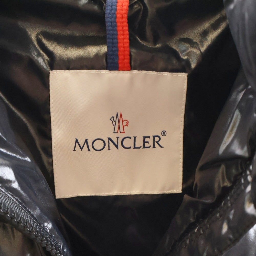 MONCLER(モンクレール) 21AW MOKA モカ フーデッド ジップアップ ダウン ロング ジャケット コート ブラック キッズ レディース G29541C50110 68950