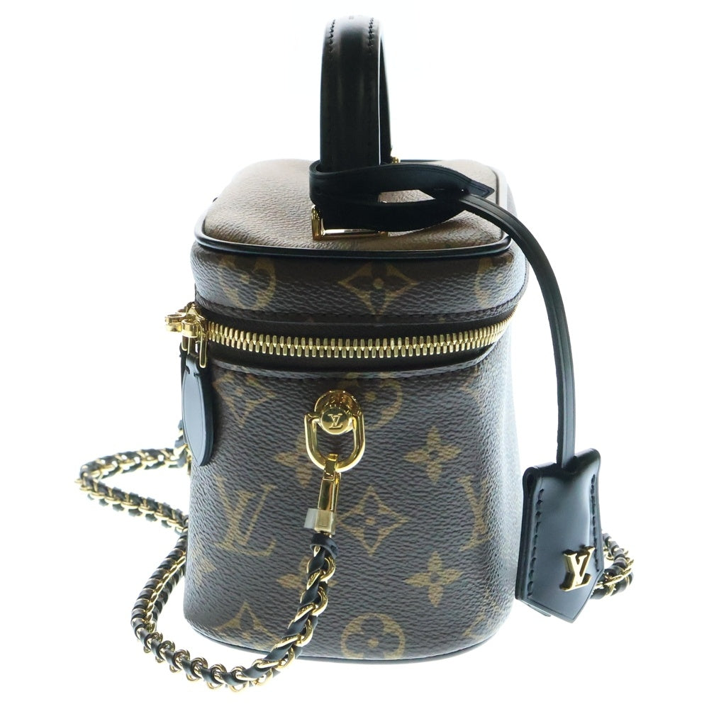 LOUIS VUITTON(ルイヴィトン) モノグラム ヴァニティNV PM 2WAY レザーハンドバッグ チェーンショルダーバッグ ブラウン レディース M45165