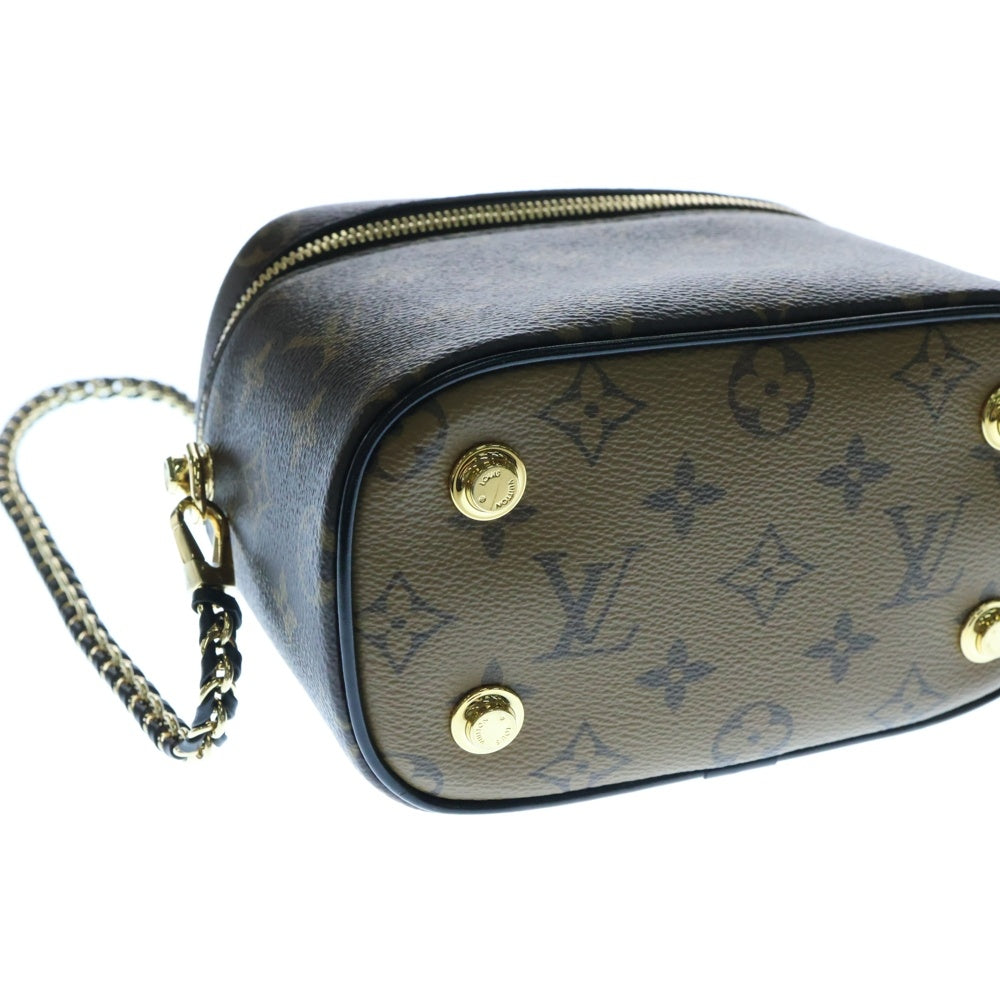 LOUIS VUITTON(ルイヴィトン) モノグラム ヴァニティNV PM 2WAY レザーハンドバッグ チェーンショルダーバッグ ブラウン レディース M45165
