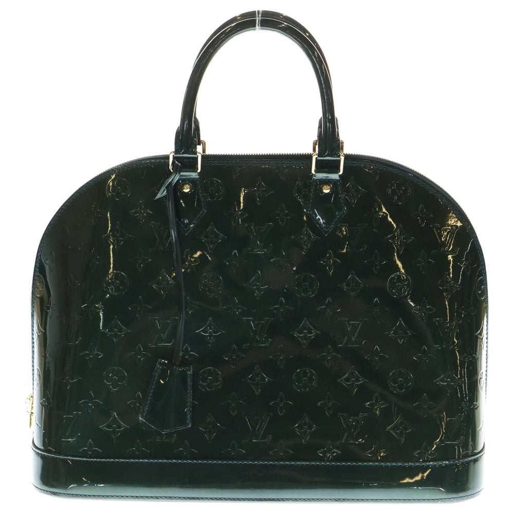 LOUIS VUITTON(ルイヴィトン) アルマGM モノグラム ヴェルニ パテントレザー ハンド トートバッグ ゴールド金具 グリーン M93682