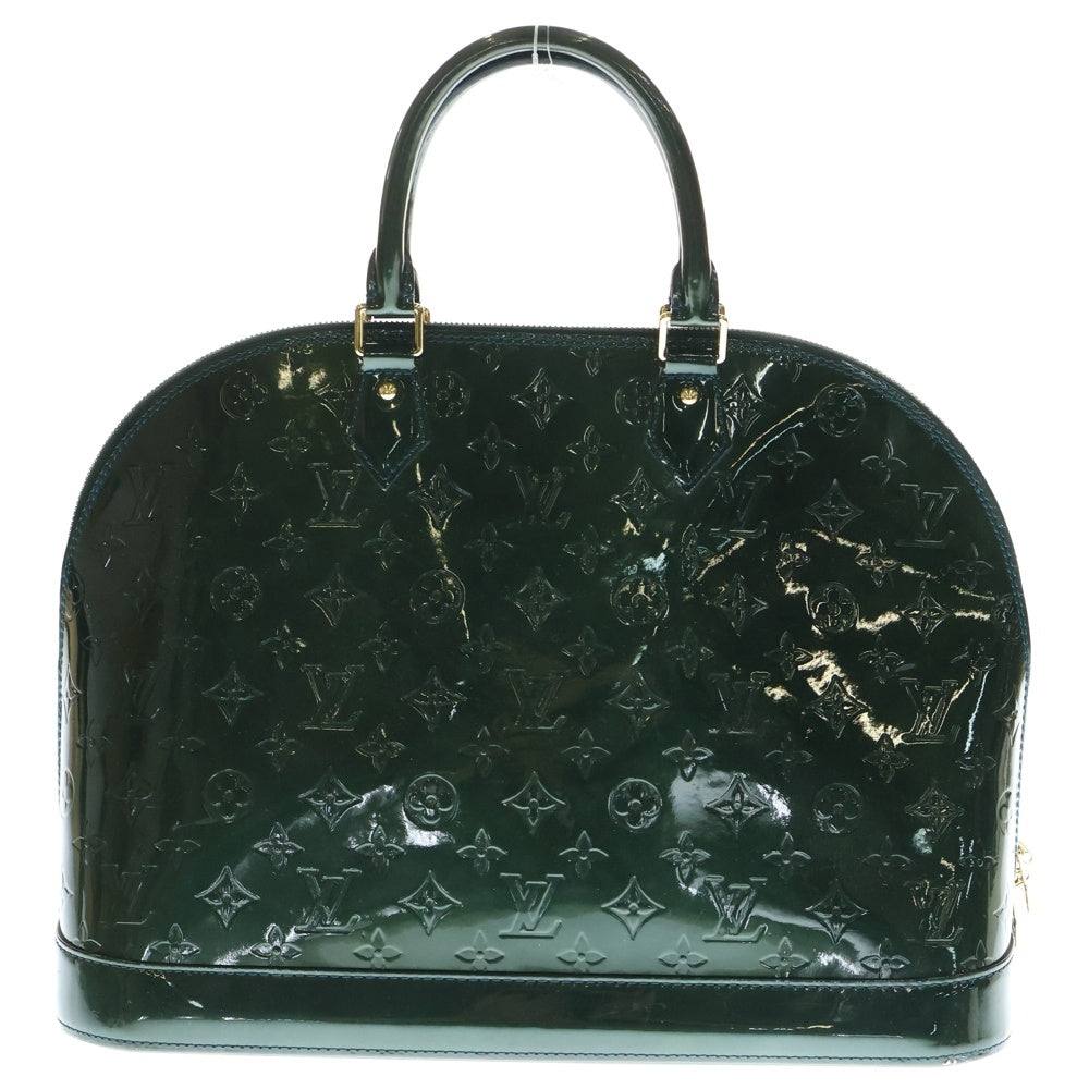 LOUIS VUITTON(ルイヴィトン) アルマGM モノグラム ヴェルニ パテントレザー ハンド トートバッグ ゴールド金具 グリーン M93682