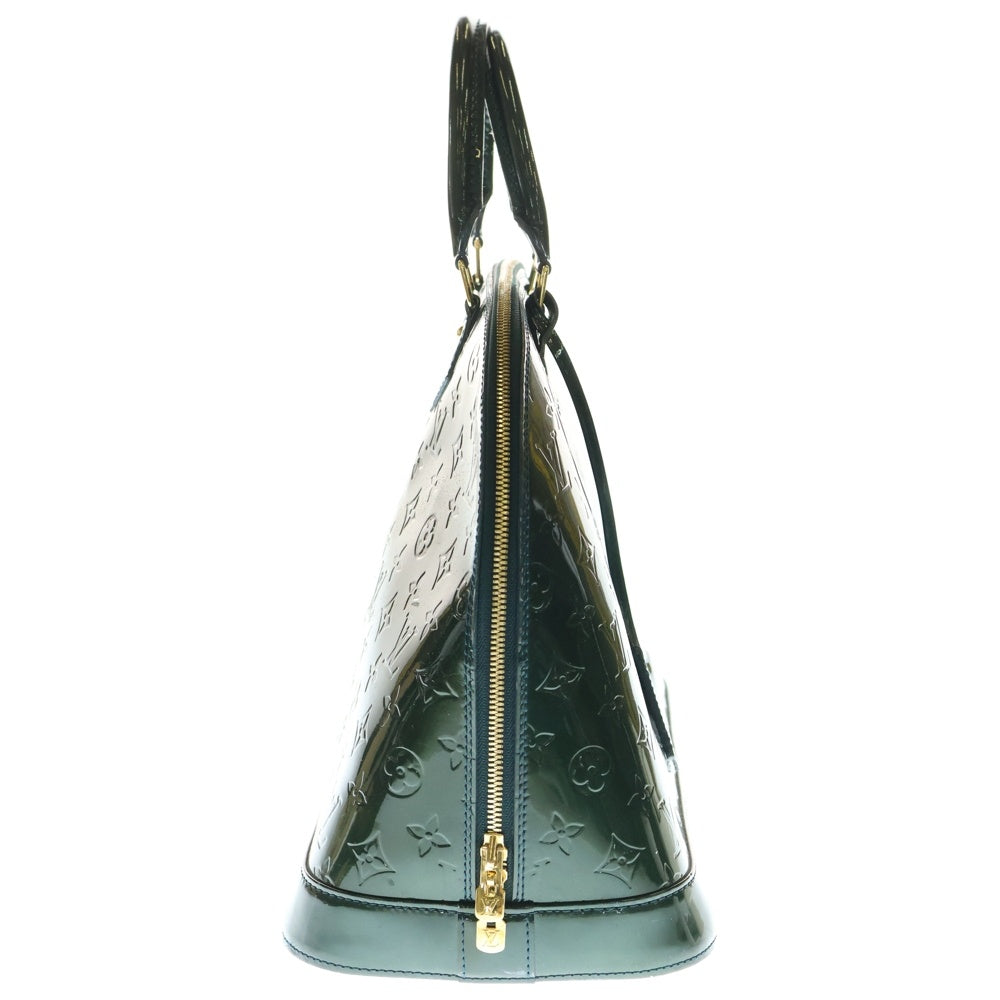 LOUIS VUITTON(ルイヴィトン) アルマGM モノグラム ヴェルニ パテントレザー ハンド トートバッグ ゴールド金具 グリーン M93682