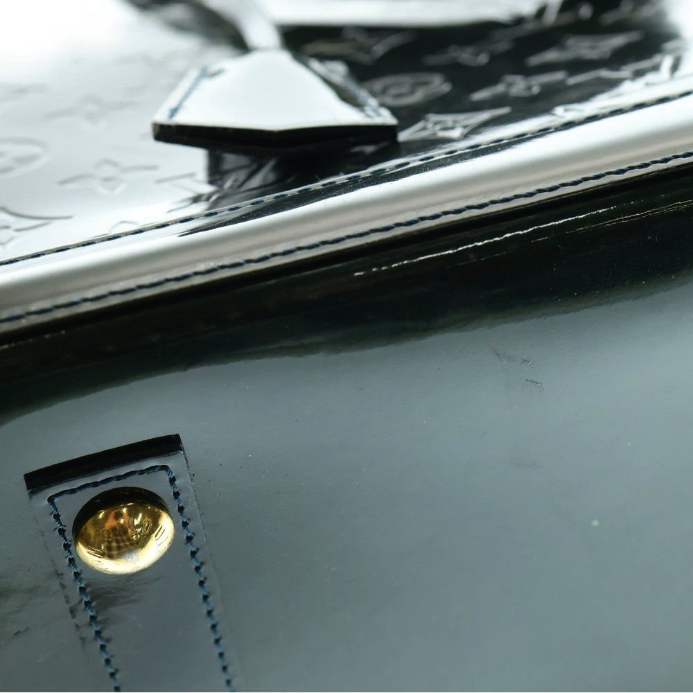 LOUIS VUITTON(ルイヴィトン) アルマGM モノグラム ヴェルニ パテントレザー ハンド トートバッグ ゴールド金具 グリーン M93682