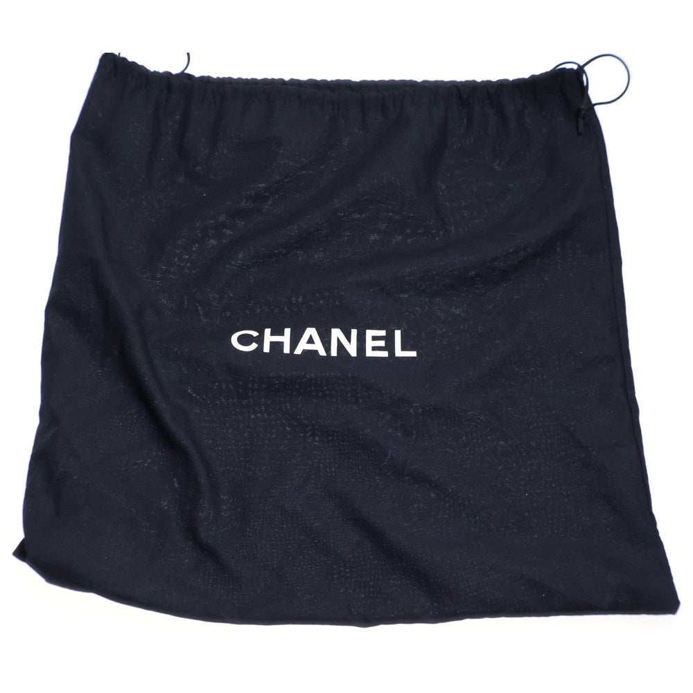 CHANEL(シャネル) パリビアリッツPM ハンドバッグ ミニトートバッグ カーフスキン キャンバス切替レザー シルバー金具 ブラック