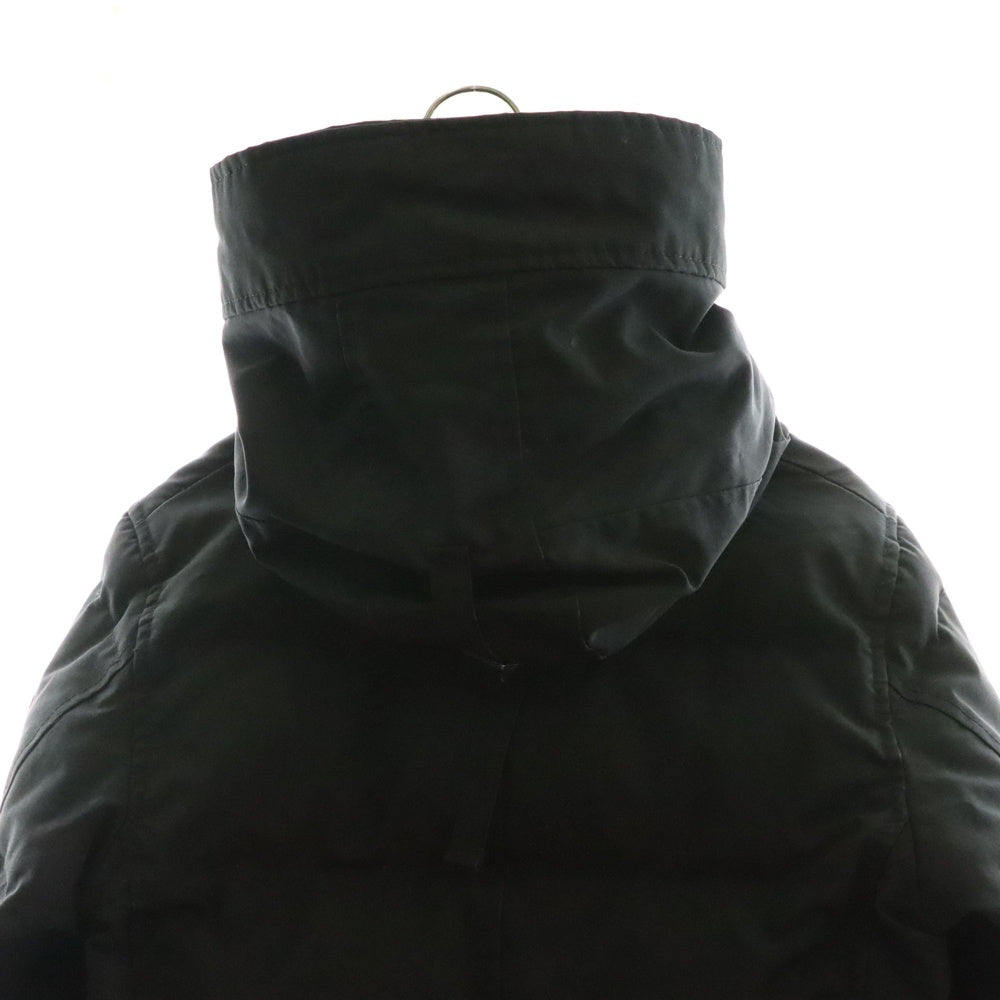 CANADA GOOSE(カナダグース) SHELBURNE PARKA シェルバーン パーカー ワッペンロゴ フーデッド ダウン ロング ジャケット コート ブラック レディース 3802LA