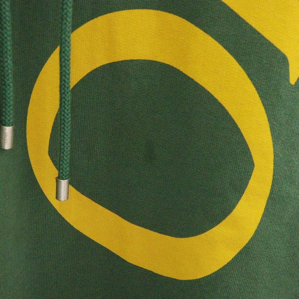 LOEWE(ロエベ) 25SS ロゴプリント プルオーバースウェットパーカー フーディー グリーン H526Y25X65