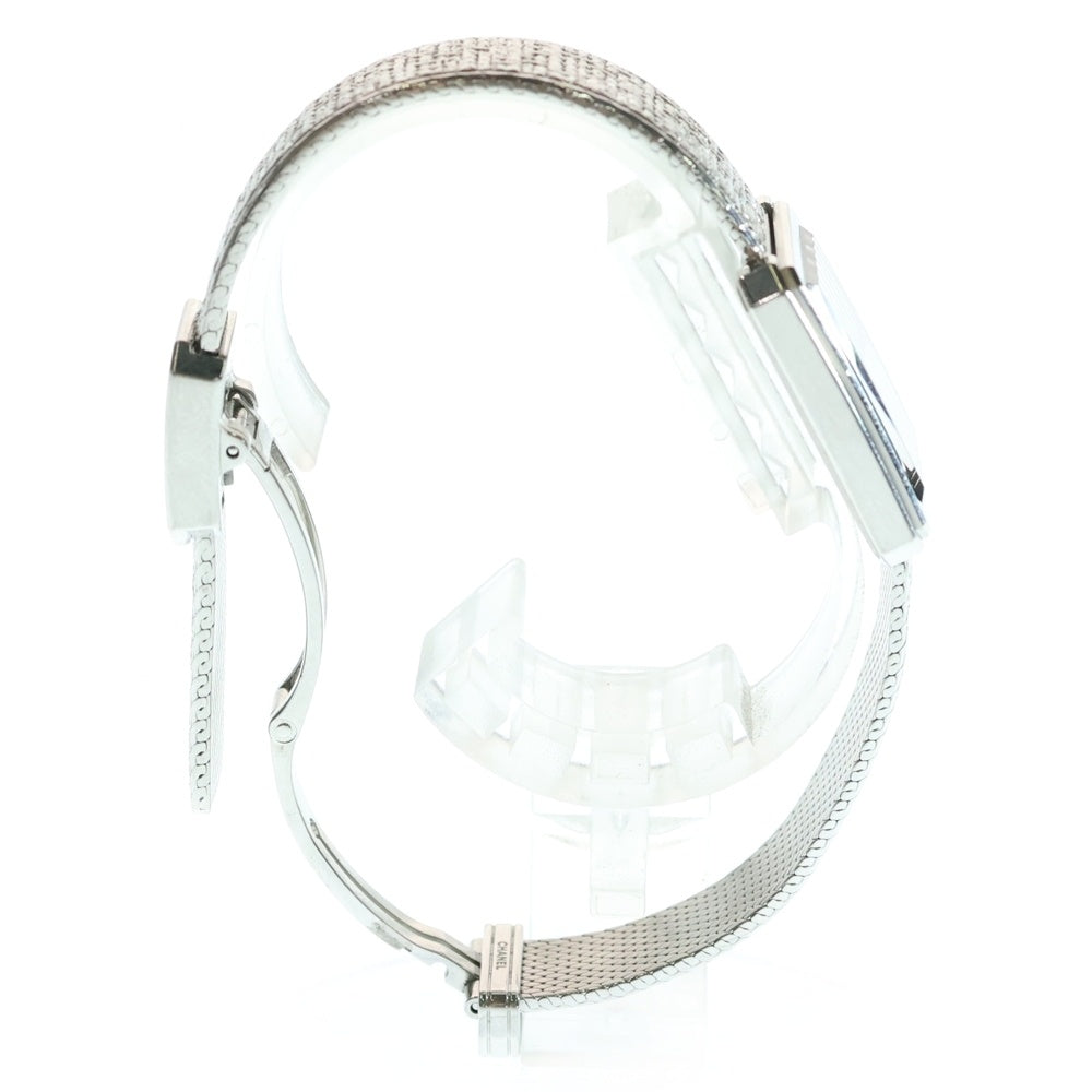 CHANEL(シャネル) ボーイフレンド ツイード 黒文字盤 ステンレス 電池式 SS/QZ H4876 腕時計 レディース