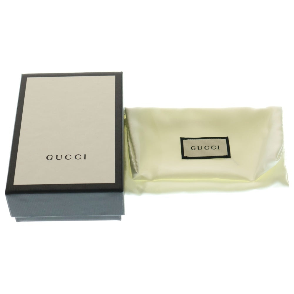 GUCCI(グッチ) グッチシマ キーケース キーリング バッグチャーム ブラック レザー 150402 シルバー金具