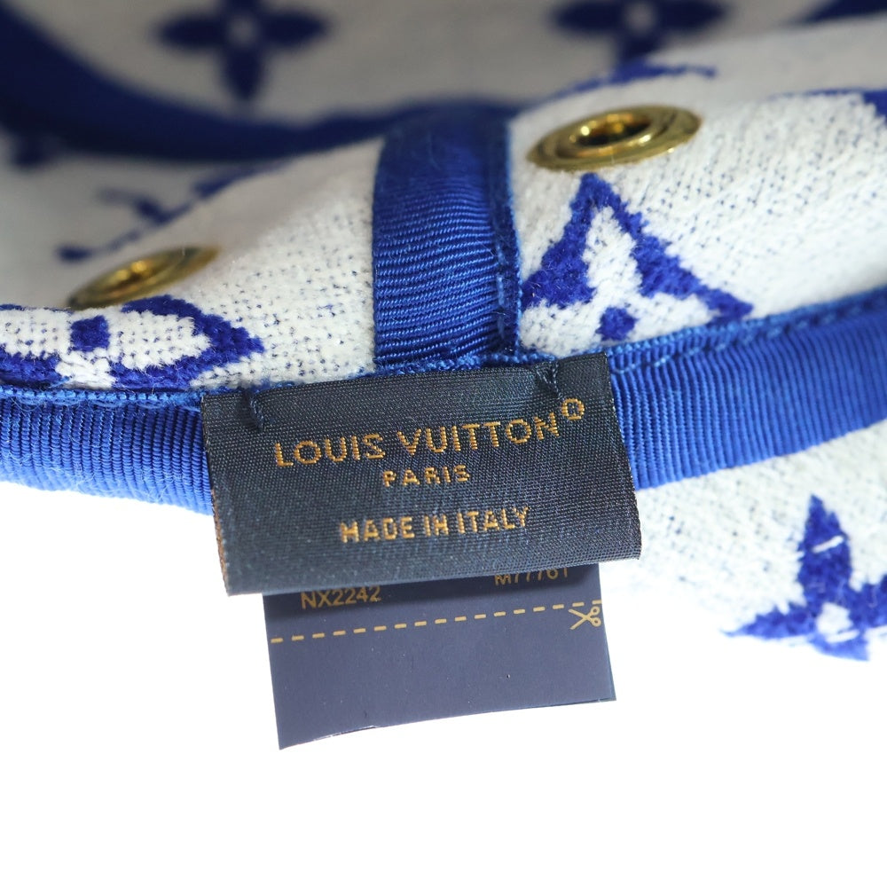 LOUIS VUITTON(ルイヴィトン) モノグラム シャポー・LV マッチ 帽子 バケットハット ブルー×ホワイト M77761