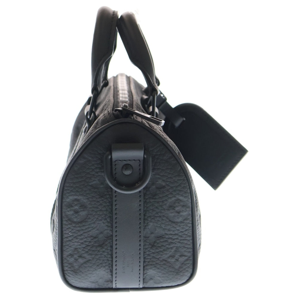 LOUIS VUITTON(ルイヴィトン) キーポル バンドリエール25 モノグラム トリヨン エンボスレザー 2WAY ハンド ショルダーバッグ ブラック金具 ブラック M20900