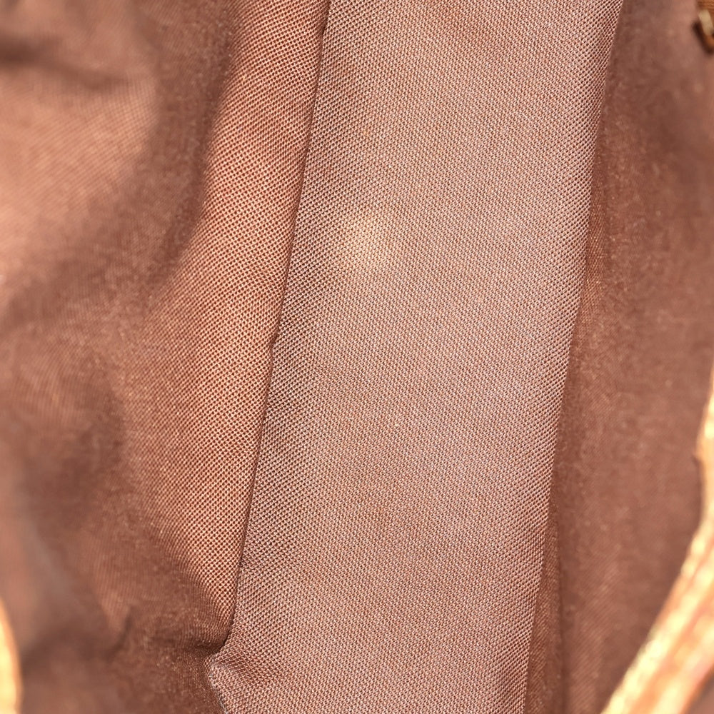 LOUIS VUITTON(ルイヴィトン) モノグラム バティニョール ハンドバッグ ミニバッグ ブラウン レザー×PVC M51156 ゴールド金具