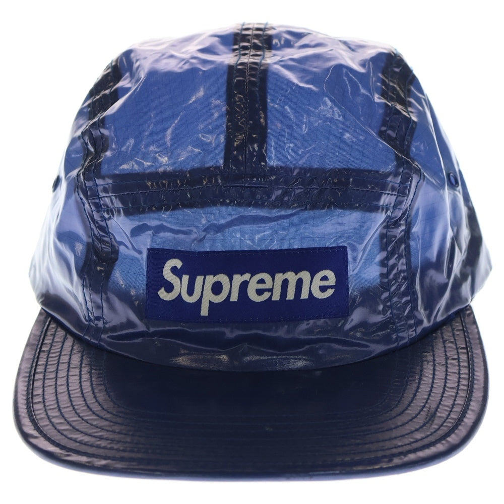 SUPREME(シュプリーム) 19SS Splatter Camp Cap ビニールスプラッターキャンプキャンプ ブルー