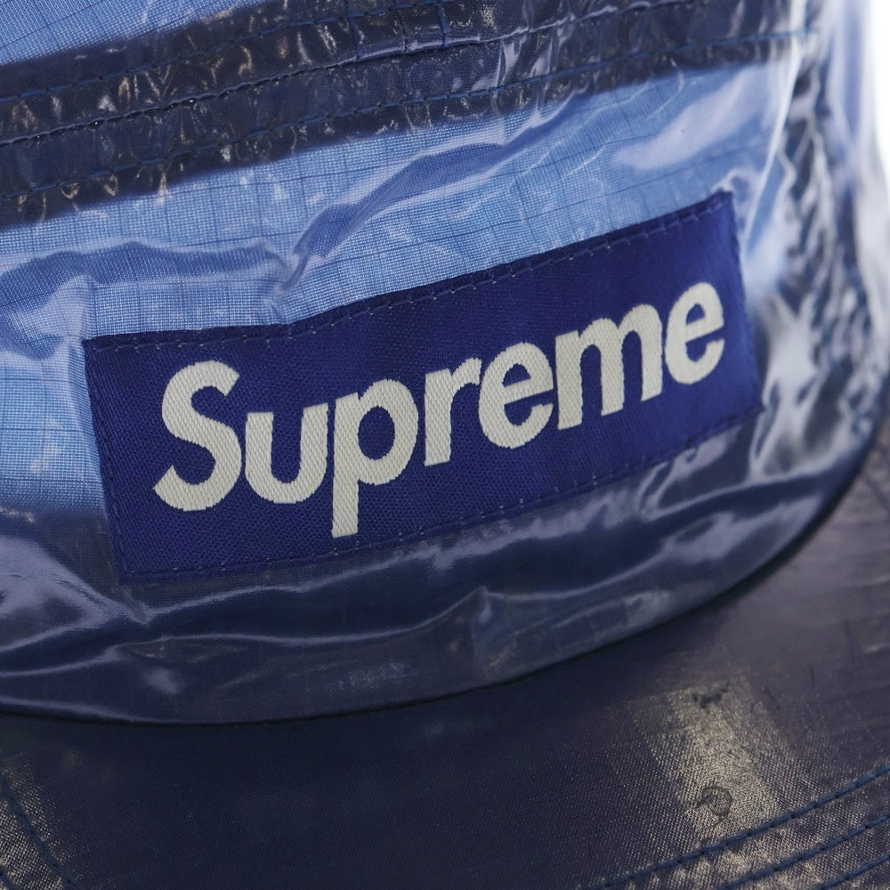 SUPREME(シュプリーム) 19SS Splatter Camp Cap ビニールスプラッターキャンプキャンプ ブルー