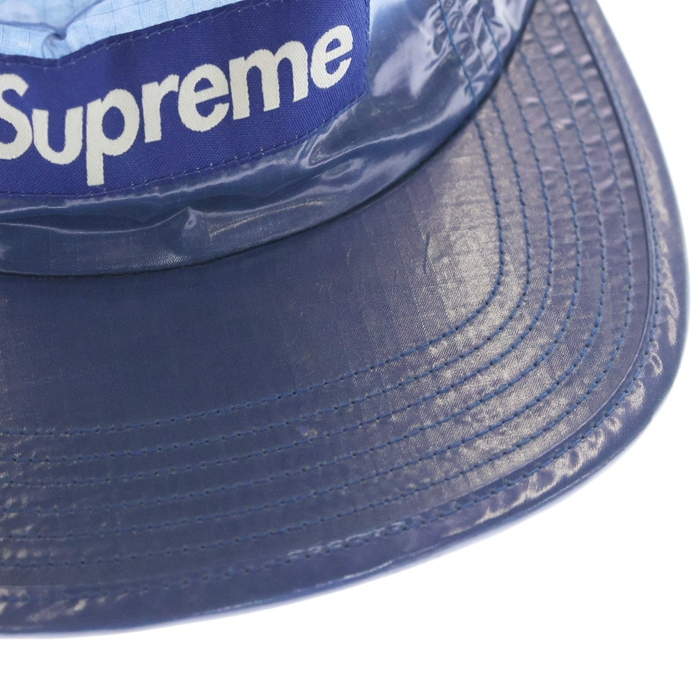 SUPREME(シュプリーム) 19SS Splatter Camp Cap ビニールスプラッターキャンプキャンプ ブルー