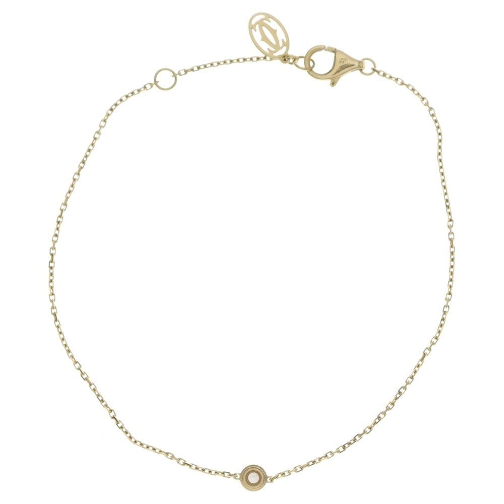 Cartier(カルティエ) ダムール 1Pダイヤ ブレスレット Au750 K18 YG イエローゴールド レディース