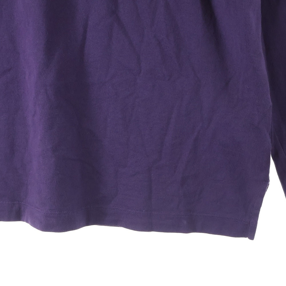 Y-3(ワイスリー) RELAXED LS TEE リラックス ロゴプリント ロングスリーブ 長袖 Tシャツ カットソー パープル KA9778
