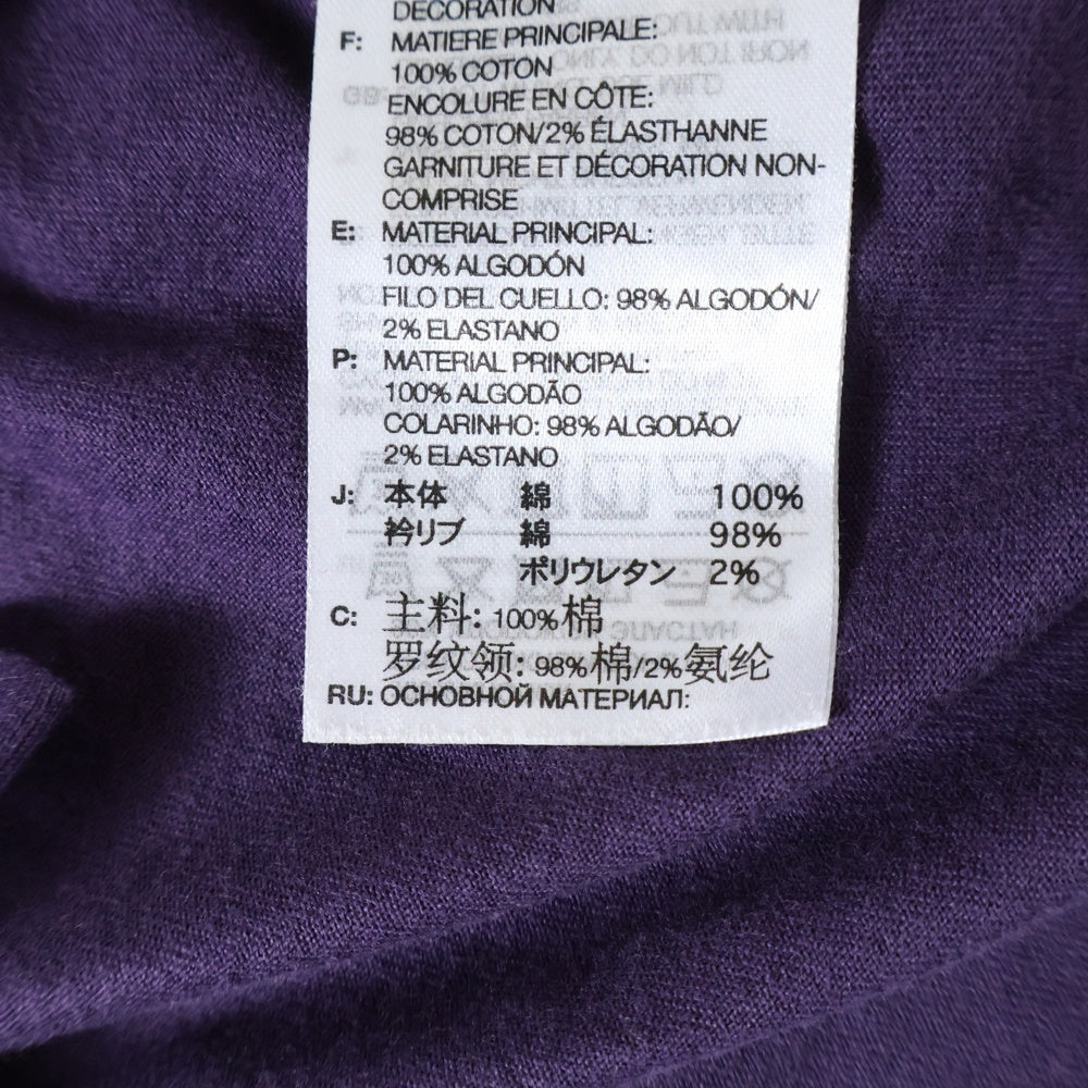 Y-3(ワイスリー) RELAXED LS TEE リラックス ロゴプリント ロングスリーブ 長袖 Tシャツ カットソー パープル KA9778