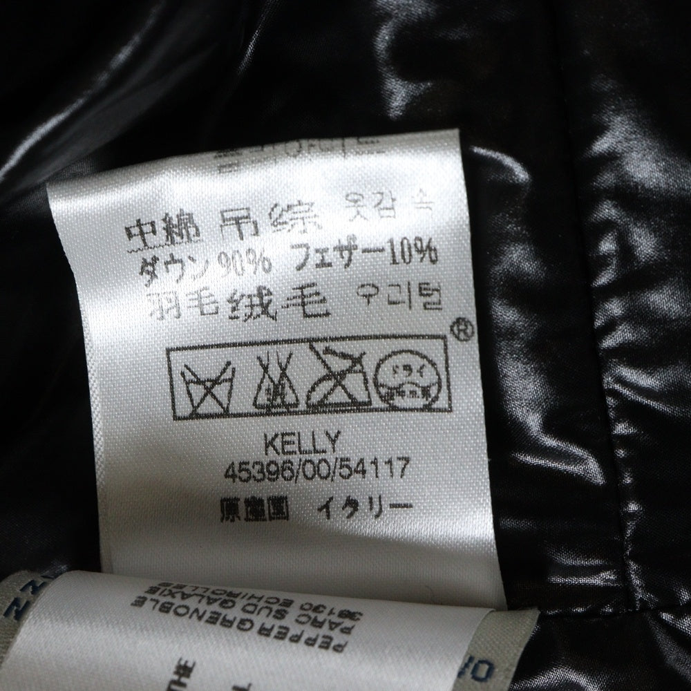 MONCLER(モンクレール) KELLY ケリー スタンドカラー ダブルブレスト スナップボタン ダウンジャケット ブラック レディース 45396/00/54117