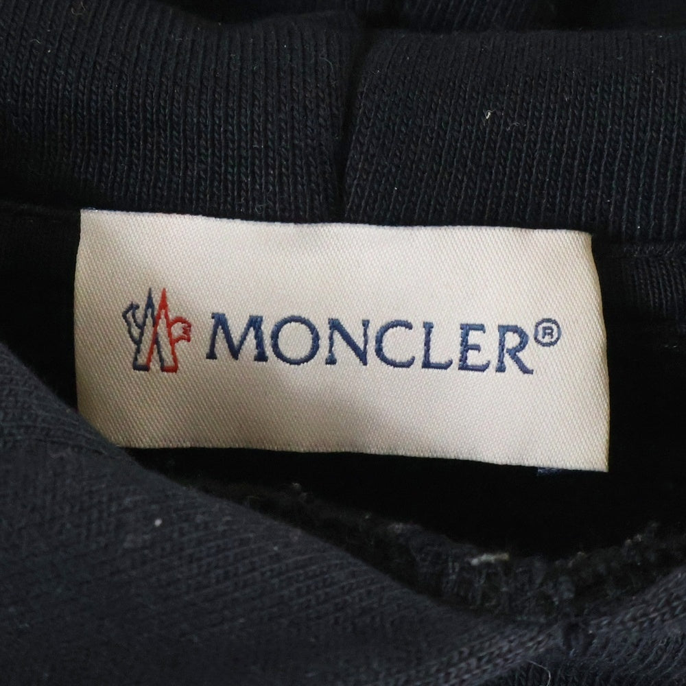 MONCLER(モンクレール) 19AW HOUSE OF GENIUS TOKYO ハウスオブジーニアス 東京 ラバーワッペンロゴ プルオーバースウェットパーカー フーディー ブラック E20968203151 809HM