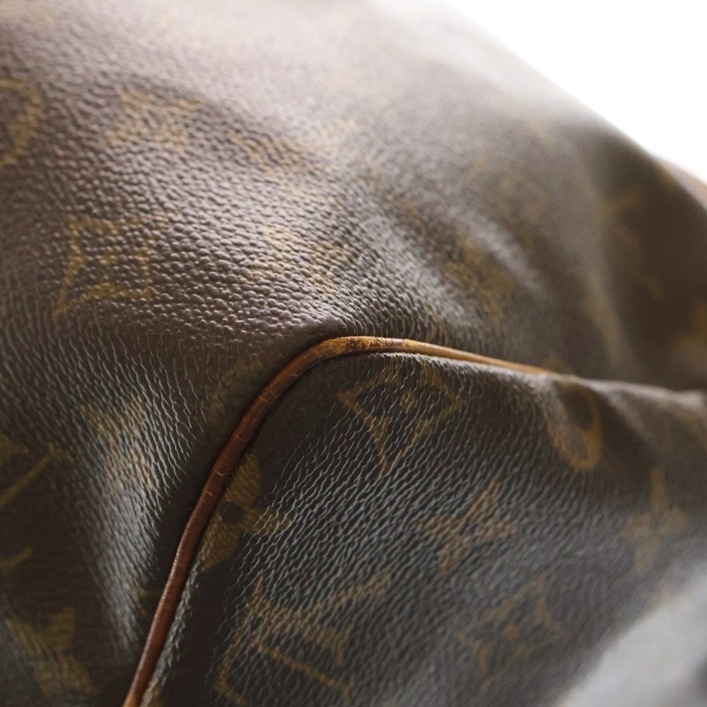 LOUIS VUITTON(ルイヴィトン) モノグラム スピーディ30 ミニボストンバッグ ハンドバッグ ブラウン レザー×PVC M41526 ゴールド金具 レディース