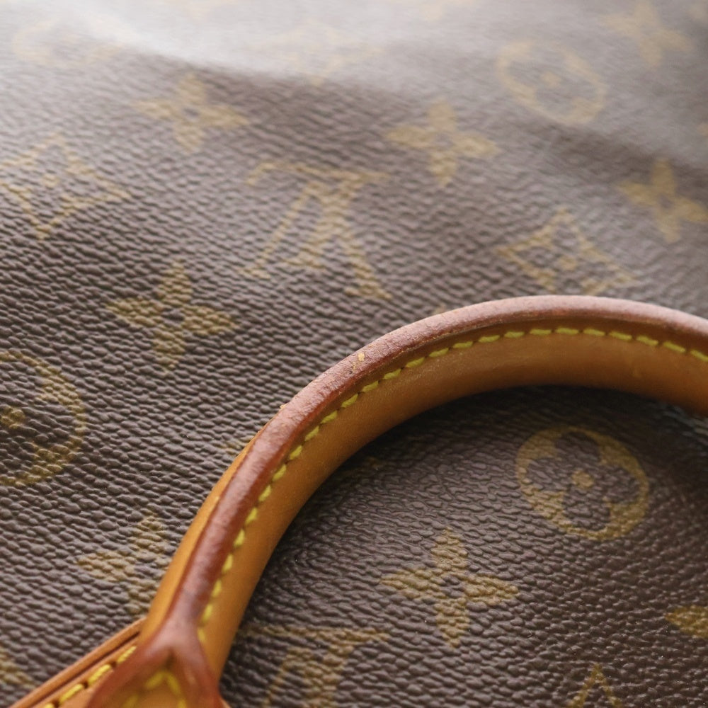 LOUIS VUITTON(ルイヴィトン) モノグラム スピーディ30 ミニボストンバッグ ハンドバッグ ブラウン レザー×PVC M41526 ゴールド金具 レディース