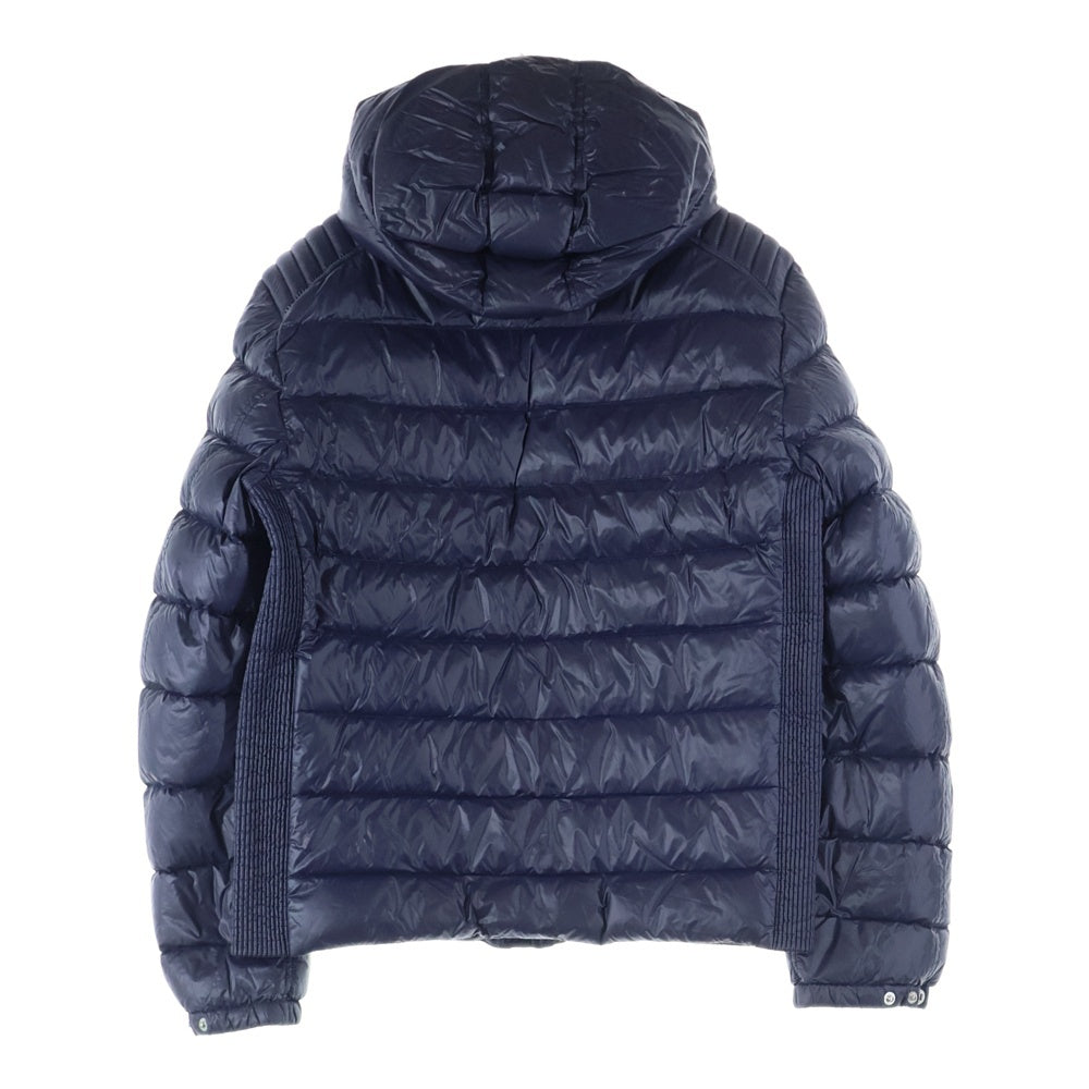 PRADA(プラダ) 20AW トライアングルロゴプレート ナイロン フーデッド ジップアップ ダウンジャケット ネイビー SGA654